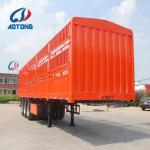 Aotong 3 Axles Semi Tralier for sheep cow pig transport Customers Optional