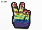 Commercial Emoji Sequin Embroidery Patches Used In Jacket And Bags