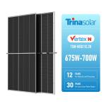 TSM-NEG21C.20 Trina Vertex 675w 680w Glass Solar Panel 685w 690w 695w 700w PV