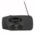 FM Emergency Portable Radio Hand Crank 1000mAH Self Powered With LED Flashlight