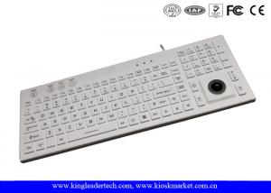 Wholesale IP68 106 Keys Waterproof Silicone Keyboard Built In Trackball And Backlight from china suppliers