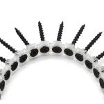 Plastic Strip Collated Black Phosphated Drywall Screw Nail For Installation