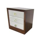 Modern wooden walnut frame with white finish drawers night stand,hotel bedside