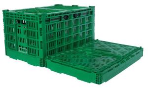 Wholesale Agriculture Vegetables Fruit Plastic Storage Crate Vented Foldble Turnover Box from china suppliers