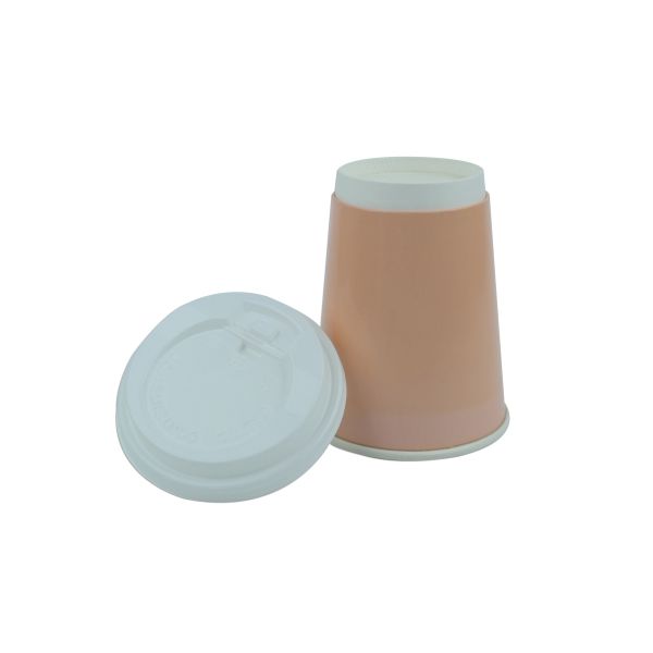 Bulk Takeaway Disposable Paper Cups For Hot Drinks , Foodgrade Paper Coffee Cups With Lids