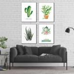 Small Cute Plants Design Canvas Prints For Wall Decoration Office Or Home