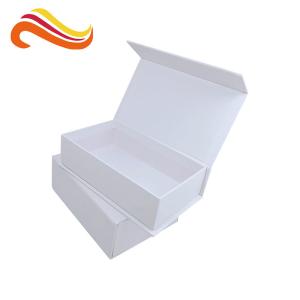 Wholesale Luxury Magnetic White Color Gift Packaging Boxes With Hot Stamping Pattern from china suppliers