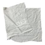 Industrial bed sheet rags cut pieces white cloth scrap textile fabric waste