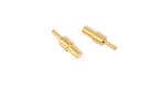 Gold Plating Machined Pin Customized Brass CNC Turned Parts 10U''