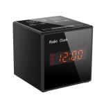128GB Storage 1080P Wifi Alarm Clock Camera , Nanny Cam Clock Radio Bluetooth