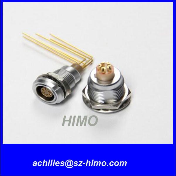 Quality saving your time and energy elbow 90 degree PCB pin lemo 5 pin connector for sale