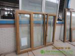 Wood Clad Aluminum Window & Door For Villas/Apartment, with Insulating Double