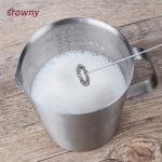 Handheld Electric Milk Frother Stainless Steel 304 Whisk Head With Stand,