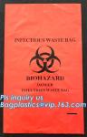 Yellow infectious medical waste disposal plastic bag Biohazard garbage bags,