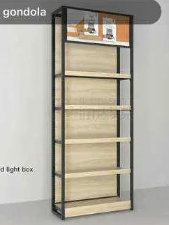 Metal Wood Gondola Shelving Heavy Duty 4 Post Shelves For Retail Store