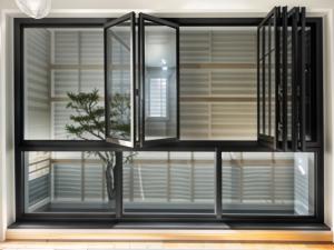 Wholesale Powder Coating Folding Glass Windows Panels 5mm / 6mm Thickness from china suppliers