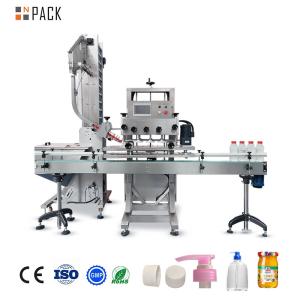 Wholesale Npack Plastic / Pet / Squre / Flat Bottle Full Automatic Multi-Diameter Screw Jar Capping Machine from china suppliers