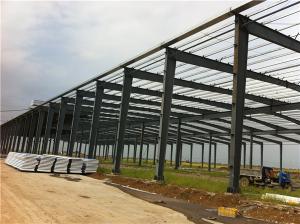 China Painting Prefabricated Steel Frame Buildings With 50 Years Life on sale