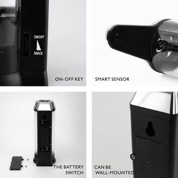 9CM Infrared Sensor Soap Dispenser FCC 500ML Bathroom Touchless