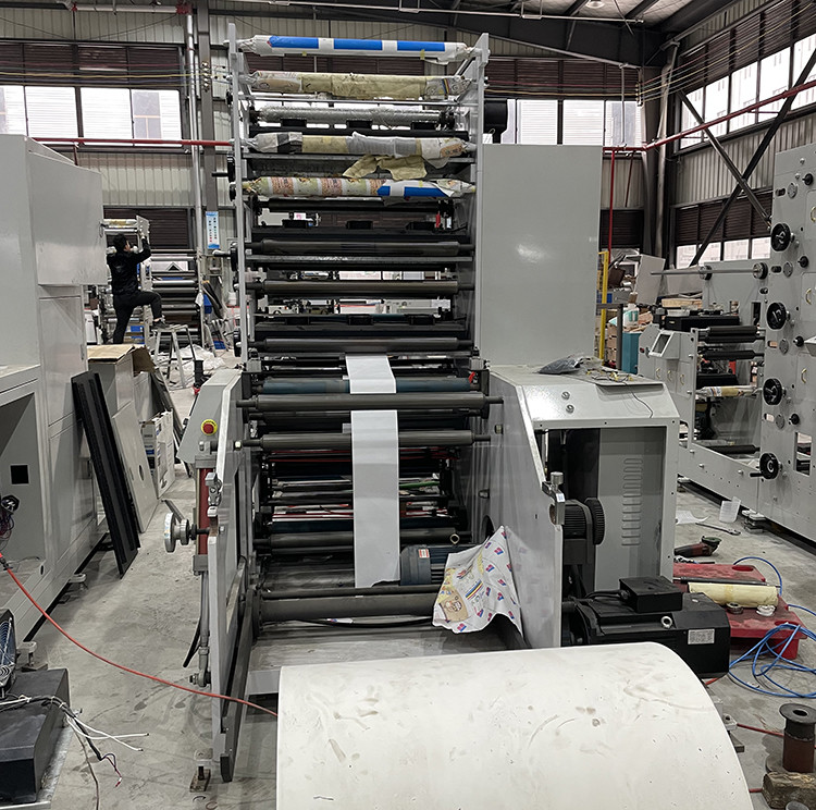 Full Automatic Carton Box Paper Cup Printing Machines 4 Colors Flexo Printing Machine