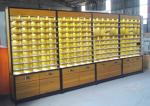 Wooden Eyeglass Display Case / Eyewear Display Case Double Side With Light