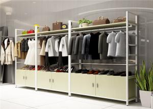 Wholesale Wood Landing Clothing Display Showcase Multi Functional Customized Color from china suppliers