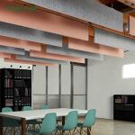 Polyester Fiber Sound Dampening Ceiling Tiles Decorative Design for Hotel