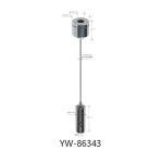 Nickel Plated Copper Cable Suspension System With M4 Thread Gripper YW86341