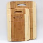 Heavy Bamboo kitchenware cutting board set