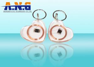 Wholesale CMYK Print Clear Low Frequency Rfid Tags , White Portable Rfid Keychain from china suppliers