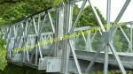 Army Portable Steel Bailey Bridge Painted Or Hot Dip Surface Treat Earthquake
