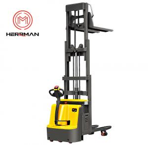 China Garment 2T 2500mm Dividable Mast Fully Electric Pallet Stacker on sale
