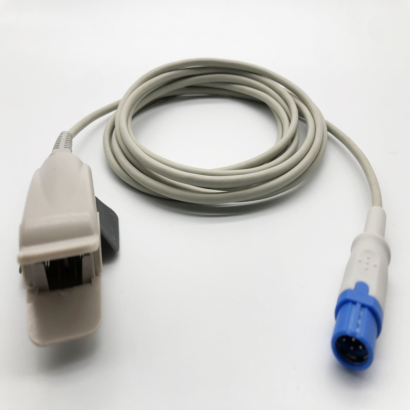 4.0mm Drager Adult Finger Clip Spo2 Sensor 7 pin connector