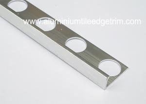 Wholesale Brushed Silver Effect Aluminium Straight Edge Tile Trim For 6mm Ceramic Tile from china suppliers