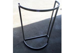 Wholesale Half Round Type Brushed Stainless Steel Garment Display Stand D=800MM from china suppliers