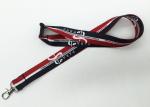 Name Printing Trade Show Lanyards , Polyester Multi Colored Lanyards With Card