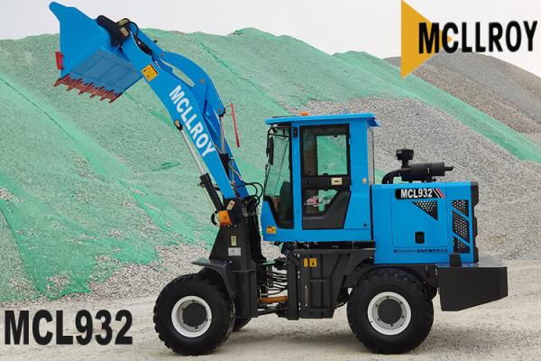 Small 2 Ton Wheel Loader Articulated , Front Bucket Loader With 1350mm Dump