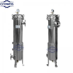 China Large Flow Rate Water Treatment Stainless Steel 304 Multi Bag Cartridge Filters Housing on sale
