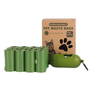 Wholesale Dark Green Roll Biodegradable Dog Poop Bag Customized Logo size from china suppliers