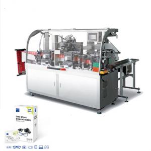 China 4 Sides Sealing Sachet Horizontal Flow Packing Machine，glasses lens antifog wet tissue making machine on sale