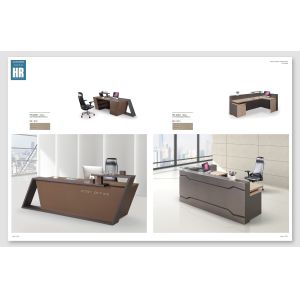 Wholesale Melamine Surface Handle Reception Counter Table / Information Desk from china suppliers
