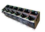 2-1840251-4 Stacked 2x6 RJ45 Modular Jack Gigabit Magnetic POE+ LED 2-1840251-7