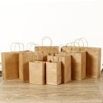 Custom Takeaway Brown Kraft Brown Paper Bread Bags For Sourdough Bread