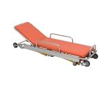 Aluminum Alloy Folding Ambulance Wheel Type Stretcher Orange OEM for Patient
