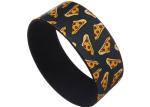 25mm Width Full Color Printed Promotional Custom Silicone Rubber Wristbands