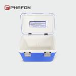 Blue Medical Cooler Box with Insulation Type PU Foam for Medical Supplies