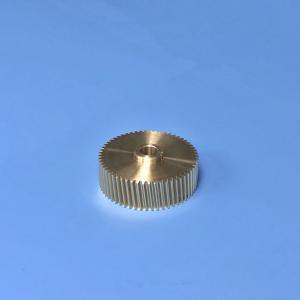 Wholesale 0.5 Module High Precision Gear , Brass Helical Gear With Hobbing Machining from china suppliers