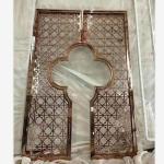 Luxury metal decorative dubai single panel room divider screen