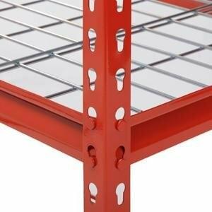Wholesale Red Q235 Steel Wide Span Shelving 400lbs For Warehouse Storage from china suppliers