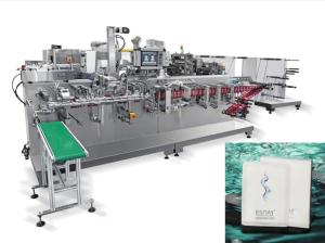 Wholesale Horizontal Type Automatic Facial Mask Making Machine 60packs/Min Nonwoven from china suppliers